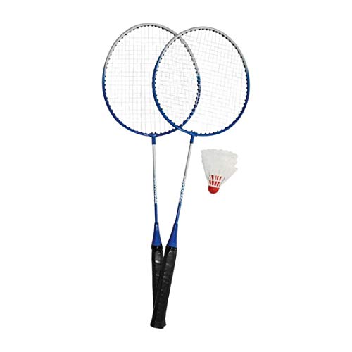 2 Raket 3 Top Badminton Set Badmi̇nton Raket/top; Unisex, Gri, Large