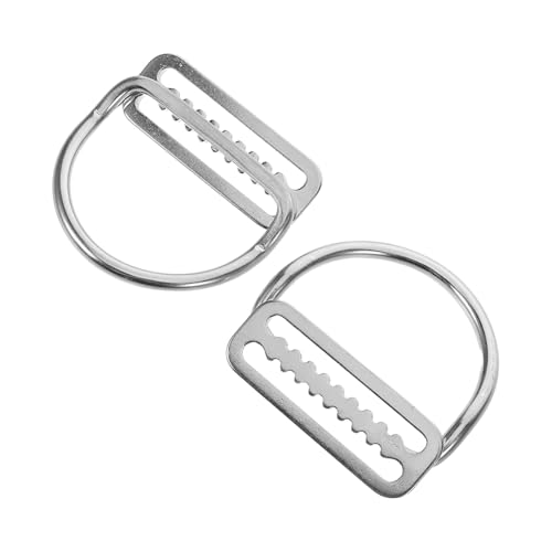 Toyvian 2pcs Durable Dive Gear Fasteners with D Ring for Scuba Diving Snorkeling Outdoor Activities Resistant Design