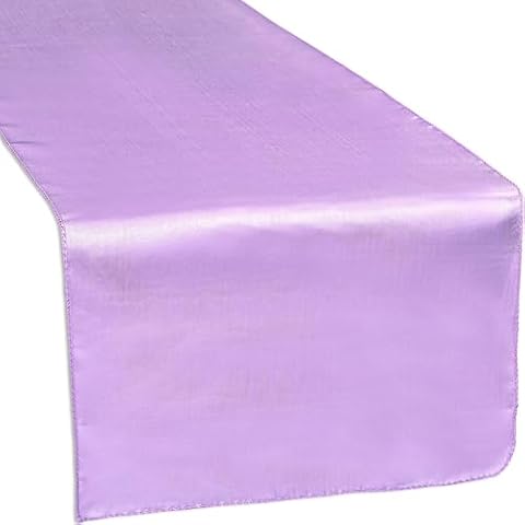 CV Linens Victorian Lilac Satin Table Runner Cover