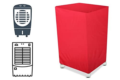 Image of The Furnishing Tree Air Cooler Cover compatible for Orient Electric Smartcool DX CP1601H 16 Ltr Medium Tower Cooler, Ployester, Red