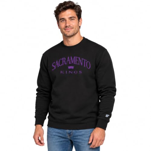 Blue 84 Sacramento Kings NBA Officially Licensed Crewneck Sweatshirt Embroidery Groundbreaking, Secondary Color, X-Large
