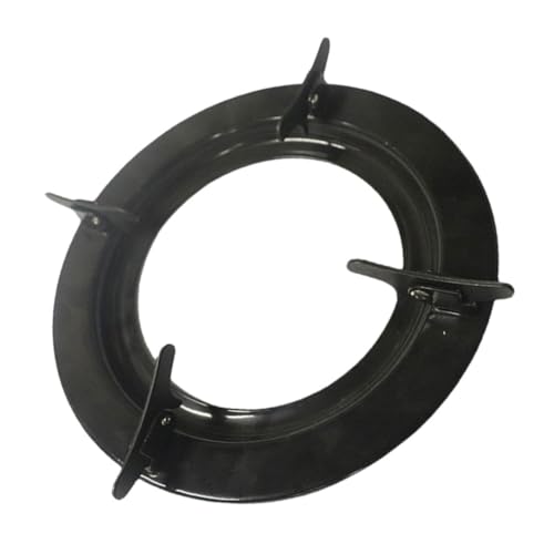TEHAUX Soporte de Hierro para Estufa de Gas Accesorio para Cocina con Base Estable Soporte para Sartén Wok y Olla Compatible con Hornillos Redondos y Planos Fácil Instalación y Duradero