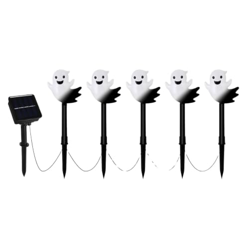 Luz solar decorativa fantasma para exteriores que ambienta patios y entradas de vehiculos
