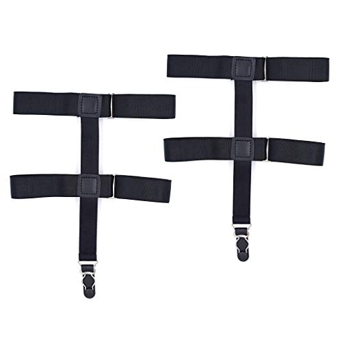 Women Girls Socks Stays Adjustable Elastic Socks Garters Locking Non-Slip Clips