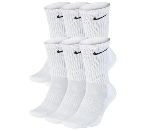 NIKE 6 X Socken 2 X 3er Pack SX4508 SX7664 BB Farbe:Weiß Größe:L = 42-46