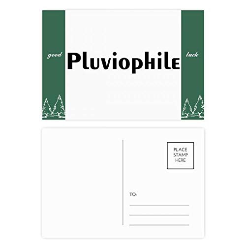 Cartes postales Pluviophile multicolores lot de 20 cartes de correspondance bonne chance 5.7x3.8