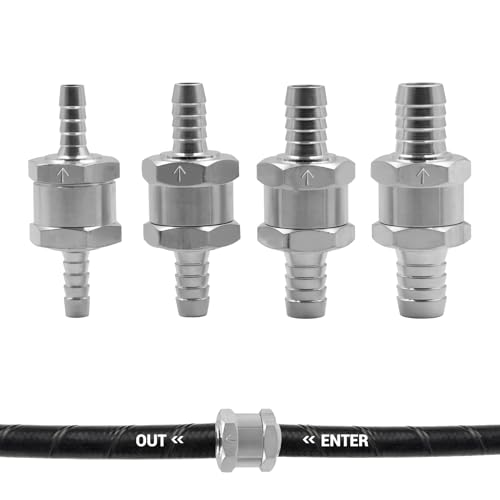 Clapet Anti Retour Gasoil, 4pièces pour Clapet Anti Retour Essence,Clape t Ant i Retour Carburant,C lapet A nti R etour,C lapets A nti-R etour pour Systèmes...
