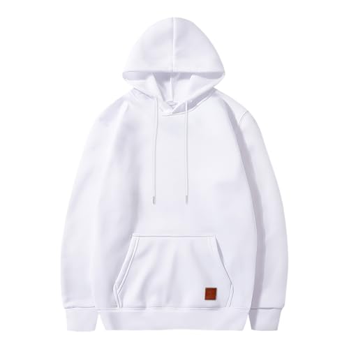 Sudadera capucha bolsillo chaqueta algodón casual negocios cómoda 3