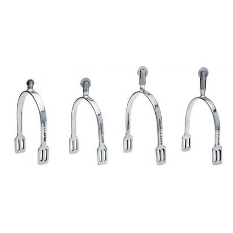 Espuela Inglesa Sefton Hombre Punta Recta Inoxidable Con Ruleta Plana (par) Gallo Medida:20 Mm