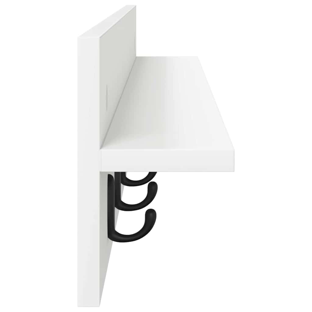 Porte-manteau mural en bois 100 x 10,5 x 18 cm