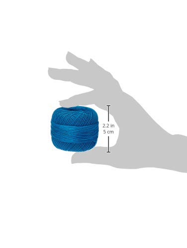 Image of Handy Hands Lizbeth Premium Cotton Thread, Size 40, Bright Turquoise Dark