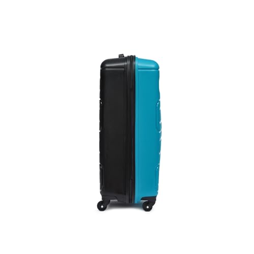 Image of Yayavar Tokyo Textured ABS Hard-Sided Suitcase Bag | Dual Color Trolley with 4 Spinner Wheels, Number Lock, Water Resistant | Luggage Bag for Travel