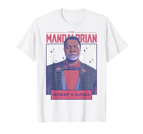 Star Wars T-shirt Mandalorian Greef Karga avec portrait illustré premium
