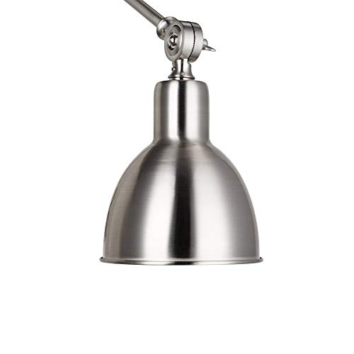 Amazon Brand – Stone & Beam Contemporary Metal Wall Sconce With Adjustable Knobs, Led Bulb Included, 13.5"H, Brushed Nickel #TOP2