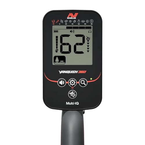 Image of MINELAB Vanquish 360 Fully-Automatic Lightweight Waterproof Metal Detector with Multi-IQ Technology, Includes V10X 10 inch Double-D Coil
