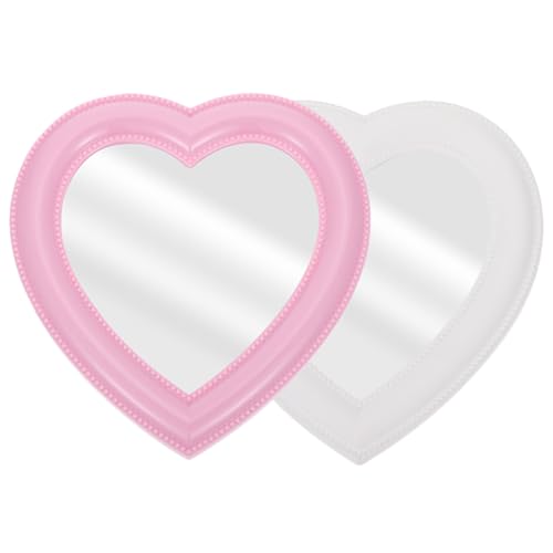 Espejo Cosmético de Mesa Corazón ibasenice Juego 2 pzas