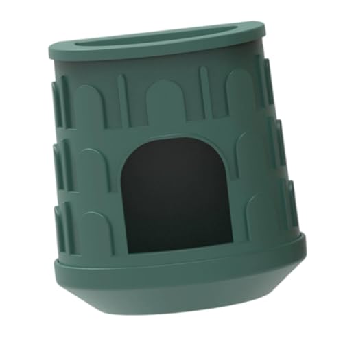 Baoblaze Reptile Hideout Reptile Cave Unique Convenient Accessories Decorative Habitat Decor for Frog Chameleon Gecko Leopard Lizards, Dark Green