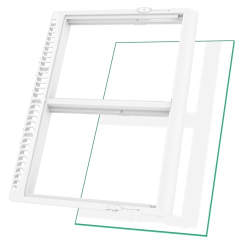 Image of UPGRADED 240364787 Refrigerator Crisper Drawer Cover with 240350608 Crisper Glass Replacement Compatible with Frigidaire kenmore Refrigerator Drawer Replacement, Fridge Crisper Pan Drawer Cover