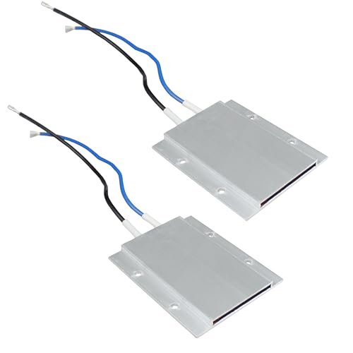 PTC Heating Plate AC/DC Insulated Constant Temperature Ceramic Circuit Thermostatic Heaters Element Aluminum Shell (110V 150C), PTCYIDU