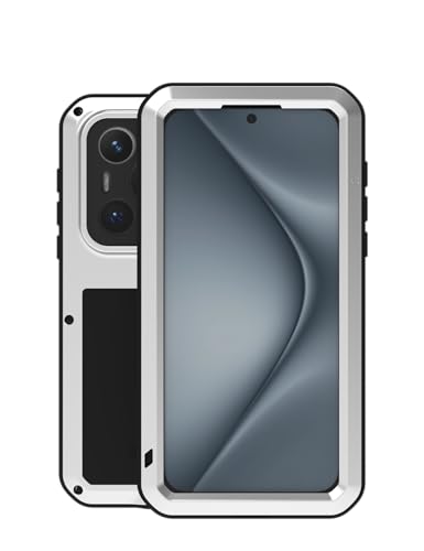 Coque robuste Huawei Pura 70 antichoc et anti-neige en aluminium argenté
