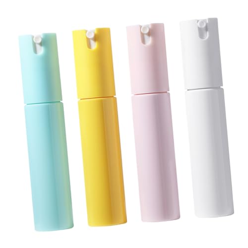 PENIKOKO 4 piezas Botellas de Spray para Viaje Botellas Vacías de Transparente Duraderas y Portátiles Colores Pastel para Perfume y Cosméticos