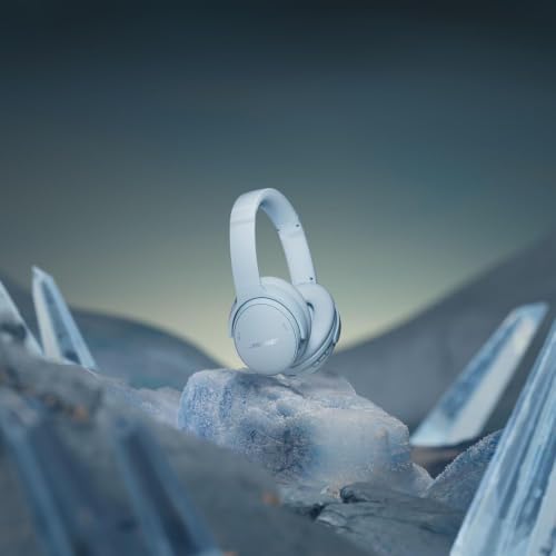 Bose QuietComfort Headphones Bundle with Fast Charger - Wireless Bluetooth Over-Ear Noise Cancelling Headphones with Mic, USB-C Charging, Deep Bass, Up to 24 Hours Playtime (Ice Blue) - image 5