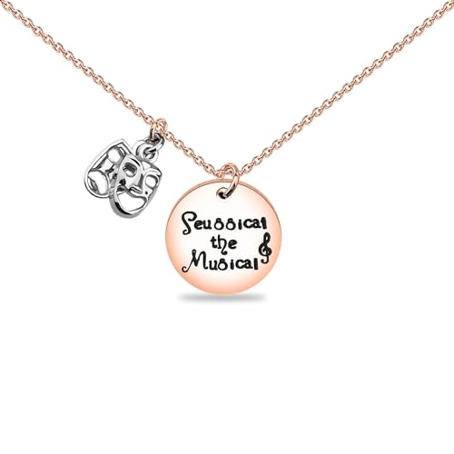 MAOFAED Musical Theatre Jewelry - Musical Necklace, Musical Lover Gift