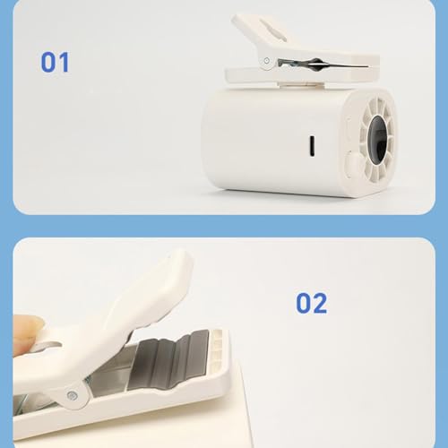 Ventilador de cintura portátil de 1800mAh para combatir el calor al viajar 8