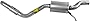Walker Exhaust 54892 Exhaust Resonator and Pipe Assembly