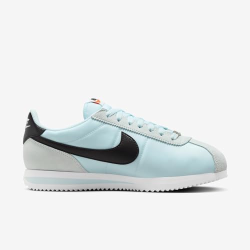 Nike Cortez Women's Shoes (DZ2795-401, Glacier Blue/White/Safety Orange/Black) Size 7.53