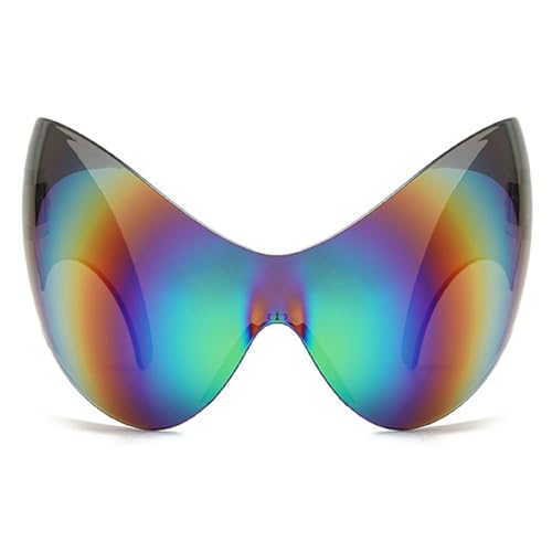 Oversized Sports Y2k Sunglasses Women 2000's Wrap Around Shield Goggle Men 2024 Luxury Trends Punk Sun Glasses Male2