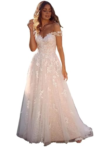 Long Sleeves Wedding Dresses for Bride 2025 Boho Beach A-Line Appliques Lace Bridal Ball Gowns with Train product thumbnail 11