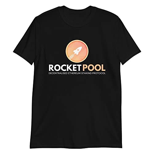 RocketPool Logo Tshirt, Decentralized Ethereum Staking Protocol, ETH Staked, RocketPool Crypto Tee