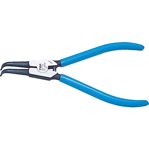 TOP SB-125F Snap Ring Pliers for Axis, Curved Claws, Compatible Ring, 0.1-0.4 inches (3-9 mm), Tip, 0.03 inches (0.7 mm), Ultra Fine Type