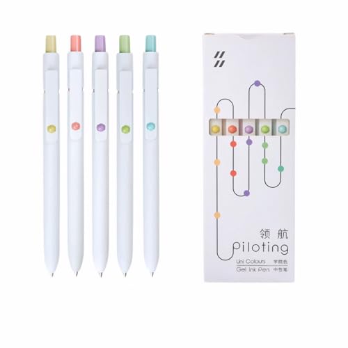 5 bolígrafos retráctiles de tinta negra gel 0.5 mm pack miniatura 1