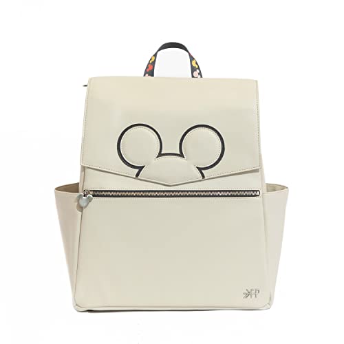 Image of Freshly Picked Classic Diaper Bag Backpack, Wipeable Vegan Leather With Changing Pad, Convertible (Mickey Mania)