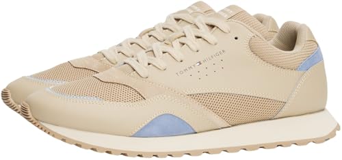 Tommy Hilfiger Herren Runner Sneaker New Eva Mix aus Leder, Beige (Sandalwood), 40 – Ansicht 3