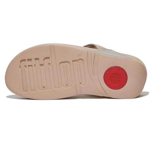Image of FitFlop Women's LULU Suede Toe-Post Sandals | Lightweight Summer Walking Sandals with Cushioned Comfort, Arch Support & Grip