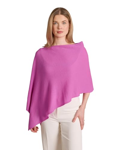 Image of CLAUDIA NICHOLE Womens 100% Cashmere Dress Topper - Cashmere Poncho Wrap