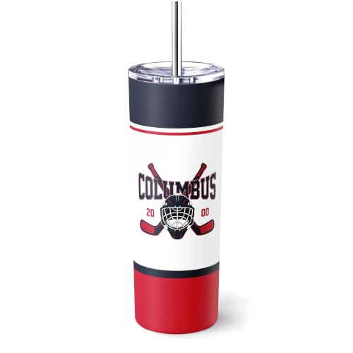 Image of ANTKING Columbus Tumbler 20oz Travel Mug Custom Name Number Gifts | Stainless Steel Insulated Coffee Cup for Men Women