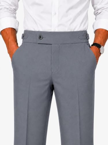 Cotton Scotch Men's Gray Formal Trouser Steel Grey - Image 6