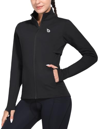 How Often Should You Wash a Running Jacket? 5 baleaf Women's Fleece Running Jacket Winter Gear Water Resistant Black L