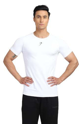 Image of FUAARK Men's Round Neck Slim Fit Gym Sports T-Shirt