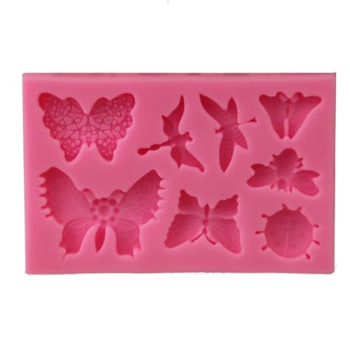 All Kinds of Insects Butterfly Shape Silicone Mold Chocolate Cake Baking Mold Gypsum DIY Glue Drop Handmade Soap Mold