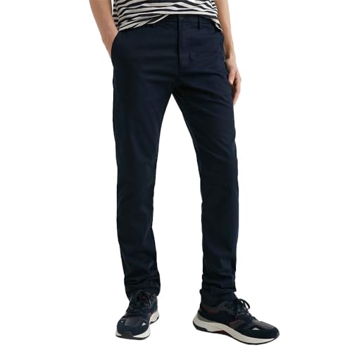 Tommy Hilfiger Herren Hose Core Denton 1985 Pima Cotton Chino, Blau (Desert...