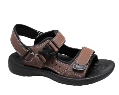 Men'S Open Buckle Sandals, Comfortable Non-Slip Outdoor Hiking, Soakable Material, Wear-Resistant, Durable.