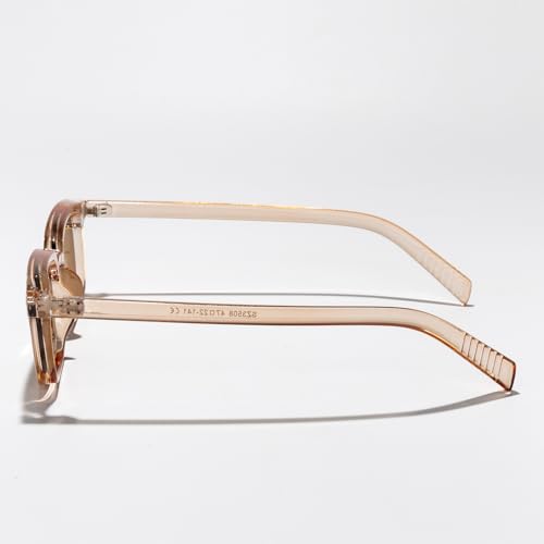 Trendy Rectangle Small Frame Sunglasses Candy Color Shades Stylish Minimalist Eyewear for Women Men Outdoor Streetwear3