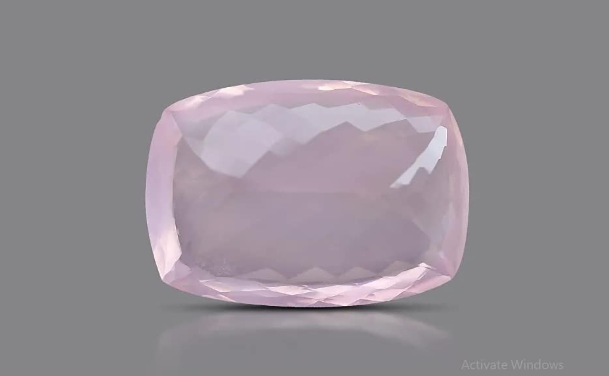 Pink Rose Quartz Crystal Stone 12.15 Carat Certified