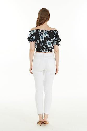 Image of Hawaii Hangover Family Matching Hawaiian Clothes, Midnight Bloom | Family matching Hawaiian outfits, Midnight Bloom, lightweight rayon, machine washable, tropical floral print, luaus, cruises