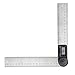 HORUSDY Digital Angle Finder Ruler,7- Inch Digital Protractor (200mm Stainless Steel Angle Gauge) - Best Unique Tool Gift for Men